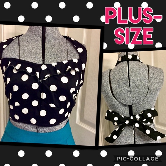 RockSteady Tops - POLKA DOT halter (FINAL SALE)